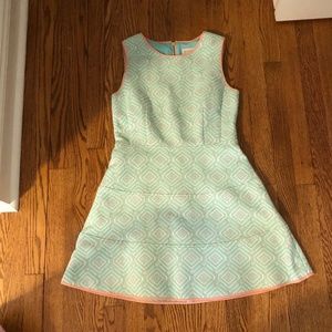 sail to sable size 8 diamond print dress green